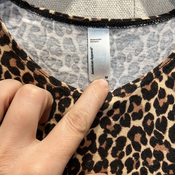 American apparel leopard print mini dress - Picture 3 of 4